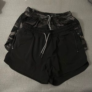 Nice Girl Athletica running shorts.